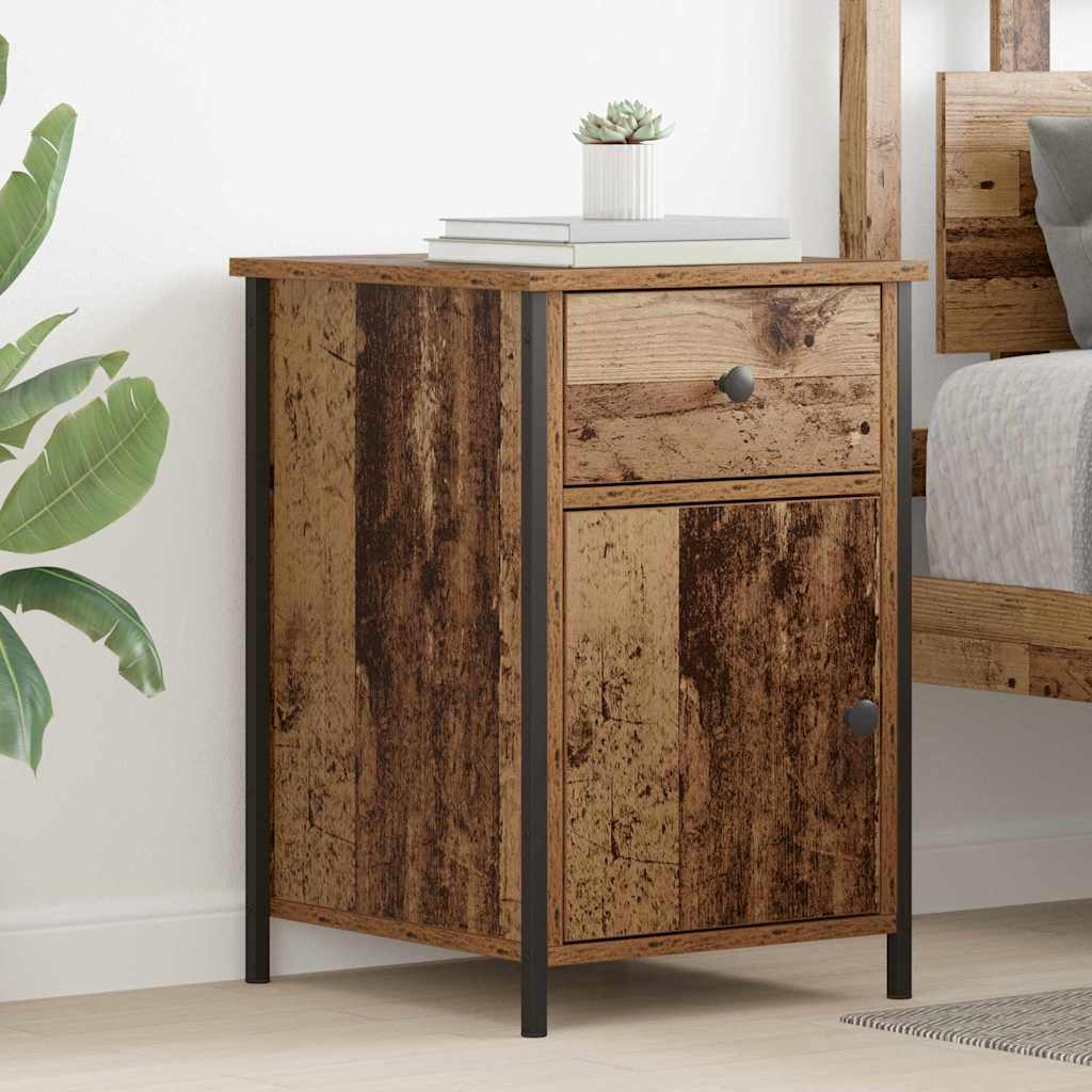 vidaXL Nachttisch mit Schubladen Altholz 40 x 42 x 60 cm Holzwerkstoff
