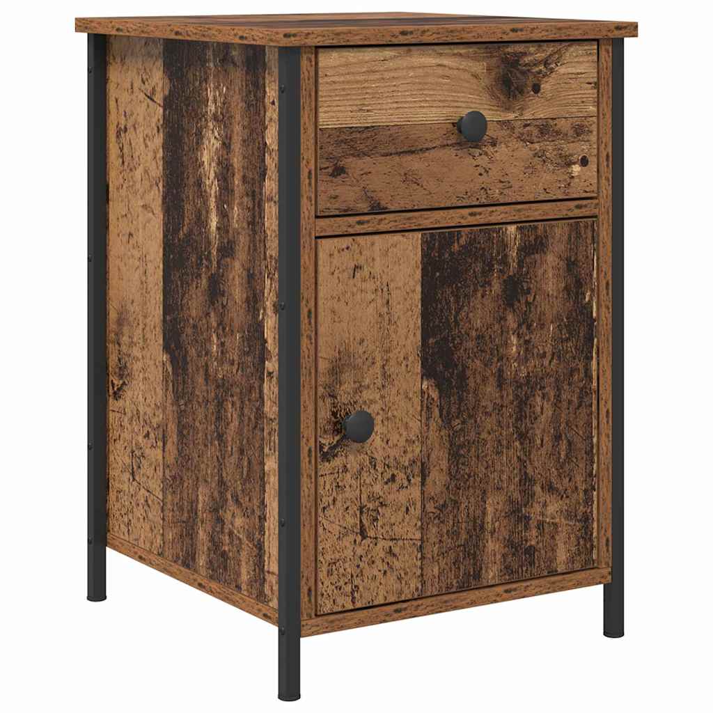 vidaXL Nachttisch mit Schubladen Altholz 40 x 42 x 60 cm Holzwerkstoff