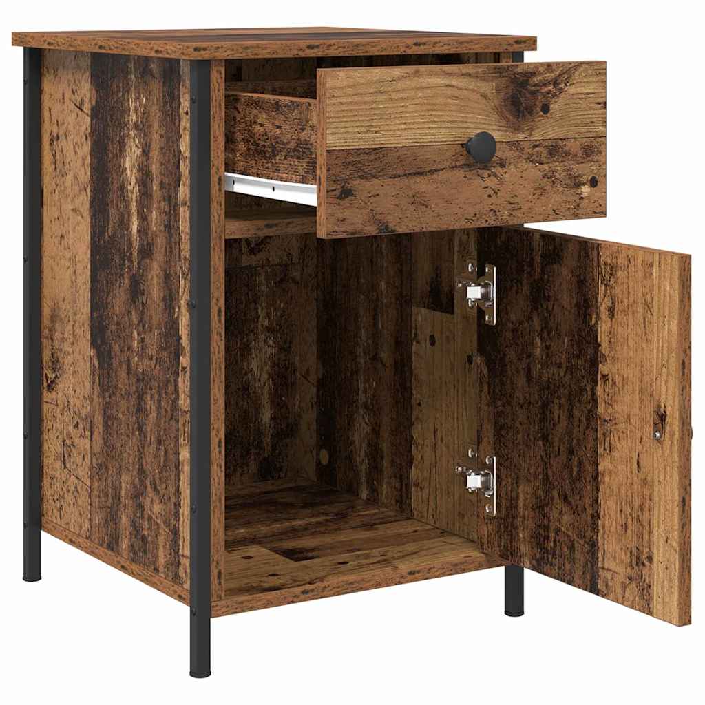 vidaXL Nachttisch mit Schubladen Altholz 40 x 42 x 60 cm Holzwerkstoff