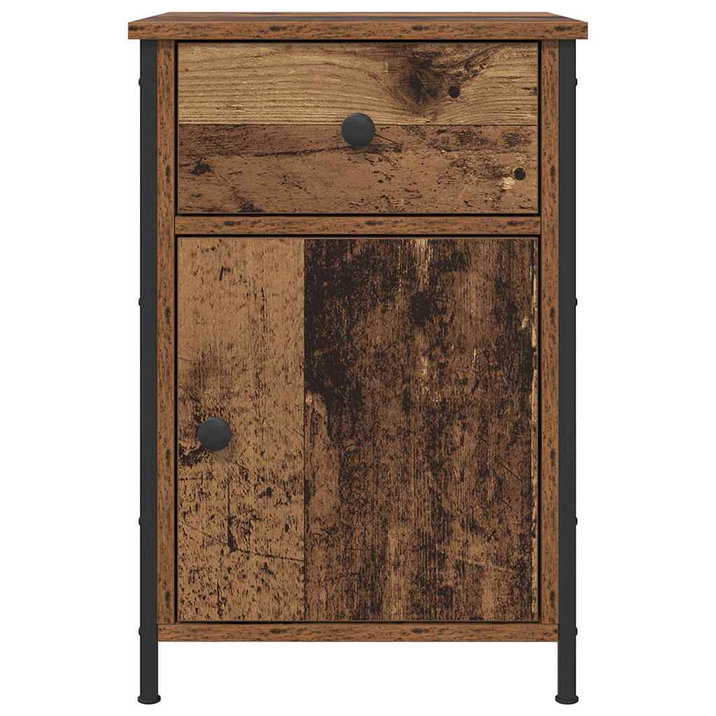vidaXL Nachttisch mit Schubladen Altholz 40 x 42 x 60 cm Holzwerkstoff