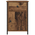 vidaXL Nachttisch mit Schubladen Altholz 40 x 42 x 60 cm Holzwerkstoff