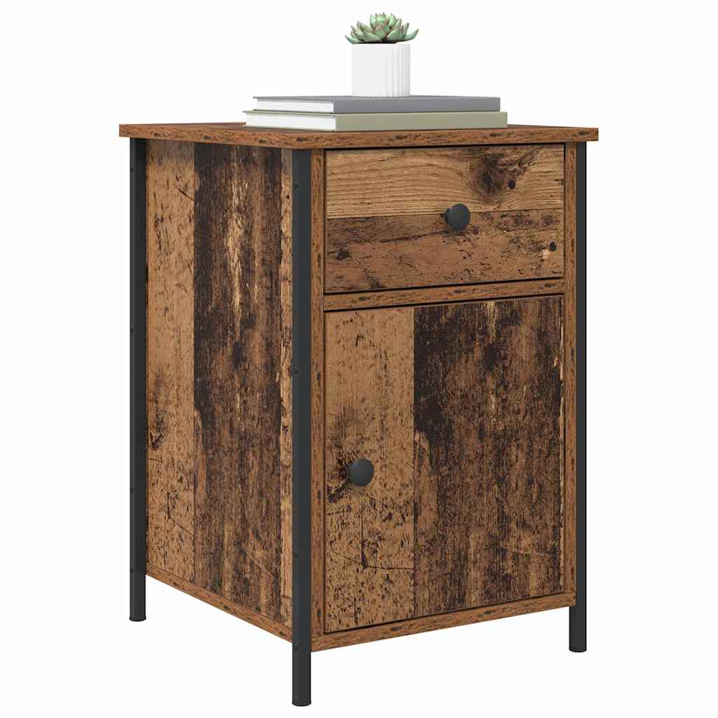 vidaXL Nachttisch mit Schubladen Altholz 40 x 42 x 60 cm Holzwerkstoff