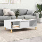 vidaXL Couchtisch Weiß 102 x 55 x 35 cm Holzwerkstoff