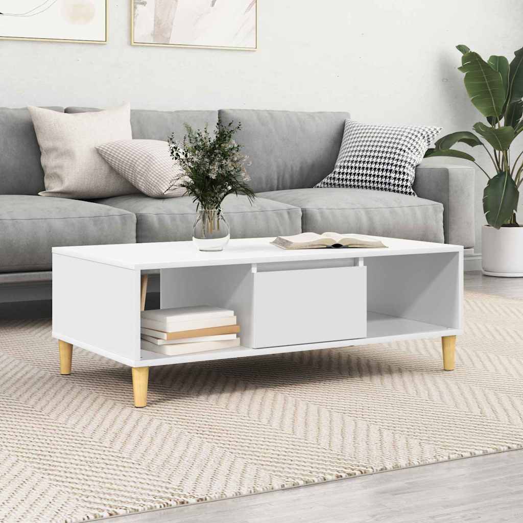 vidaXL Couchtisch Weiß 102 x 55 x 35 cm Holzwerkstoff