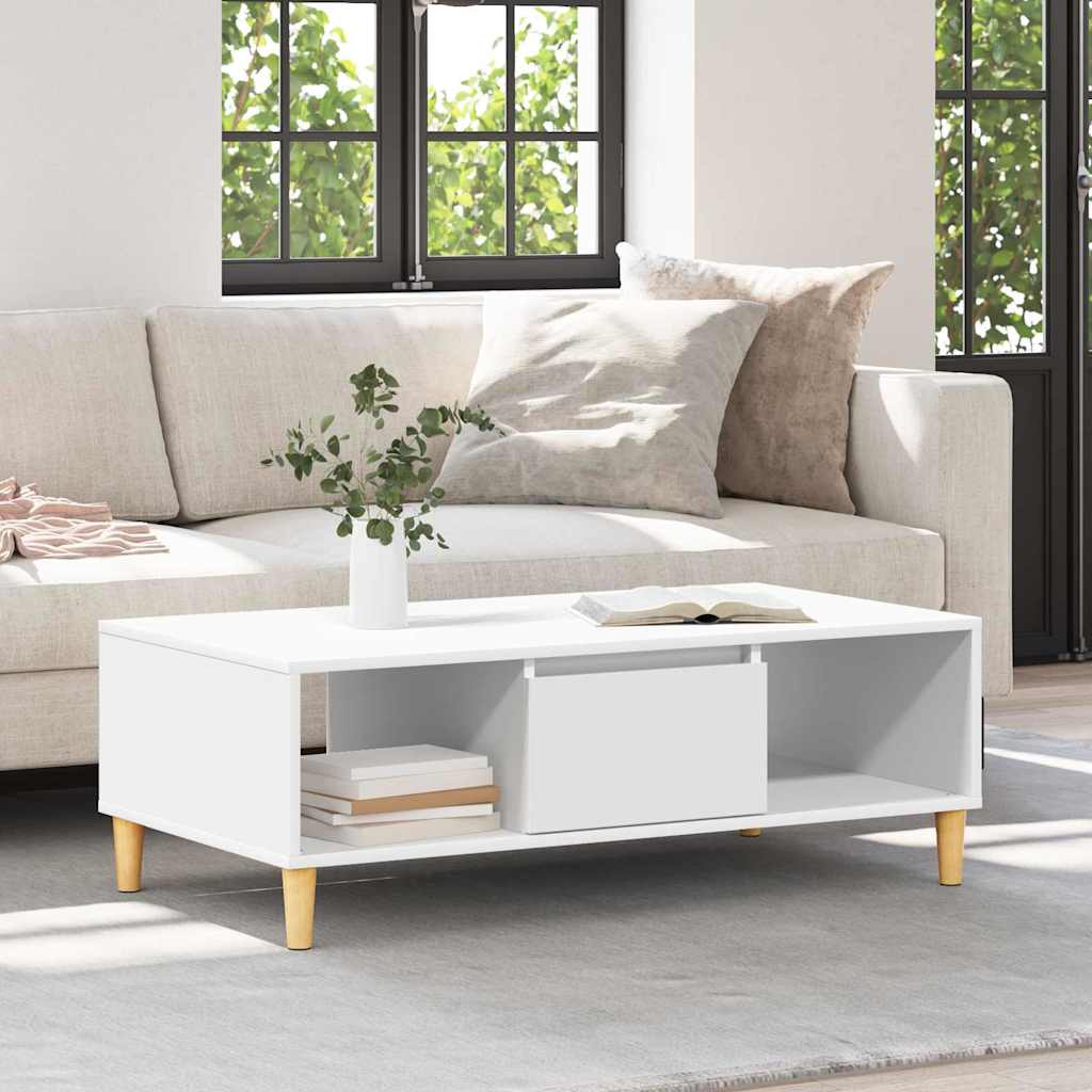 vidaXL Couchtisch Weiß 102 x 55 x 35 cm Holzwerkstoff