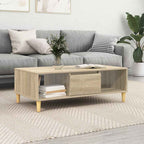vidaXL Couchtisch Sonoma-Eiche 102 x 55 x 35 cm Holzwerkstoff