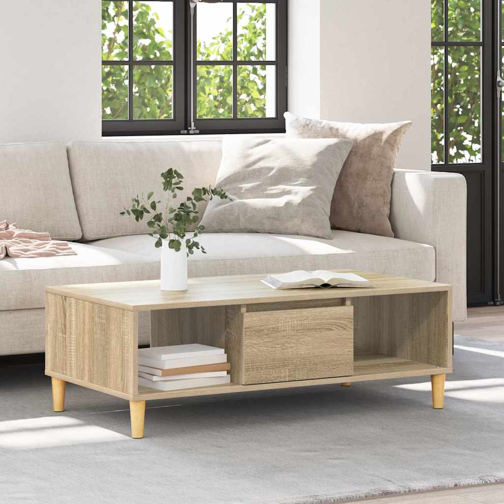 vidaXL Couchtisch Sonoma-Eiche 102 x 55 x 35 cm Holzwerkstoff