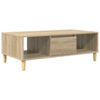 vidaXL Couchtisch Sonoma-Eiche 102 x 55 x 35 cm Holzwerkstoff