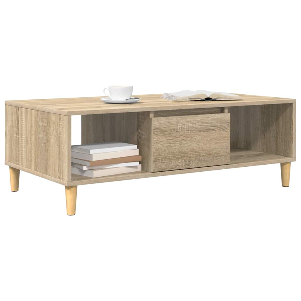 vidaXL Couchtisch Sonoma-Eiche 102 x 55 x 35 cm Holzwerkstoff