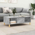 vidaXL Couchtisch Beton Grau 102 x 55 x 35 cm Holzwerkstoff