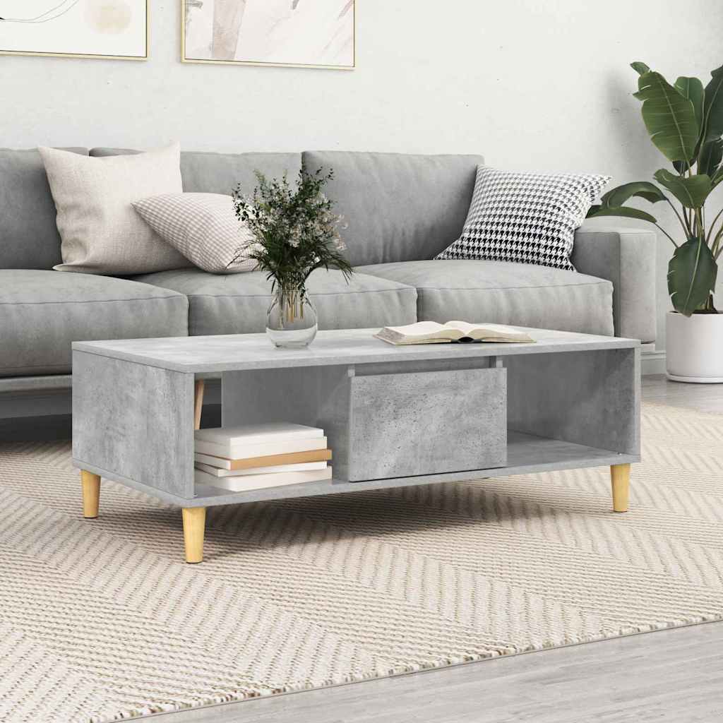 vidaXL Couchtisch Beton Grau 102 x 55 x 35 cm Holzwerkstoff