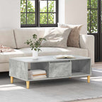 vidaXL Couchtisch Beton Grau 102 x 55 x 35 cm Holzwerkstoff