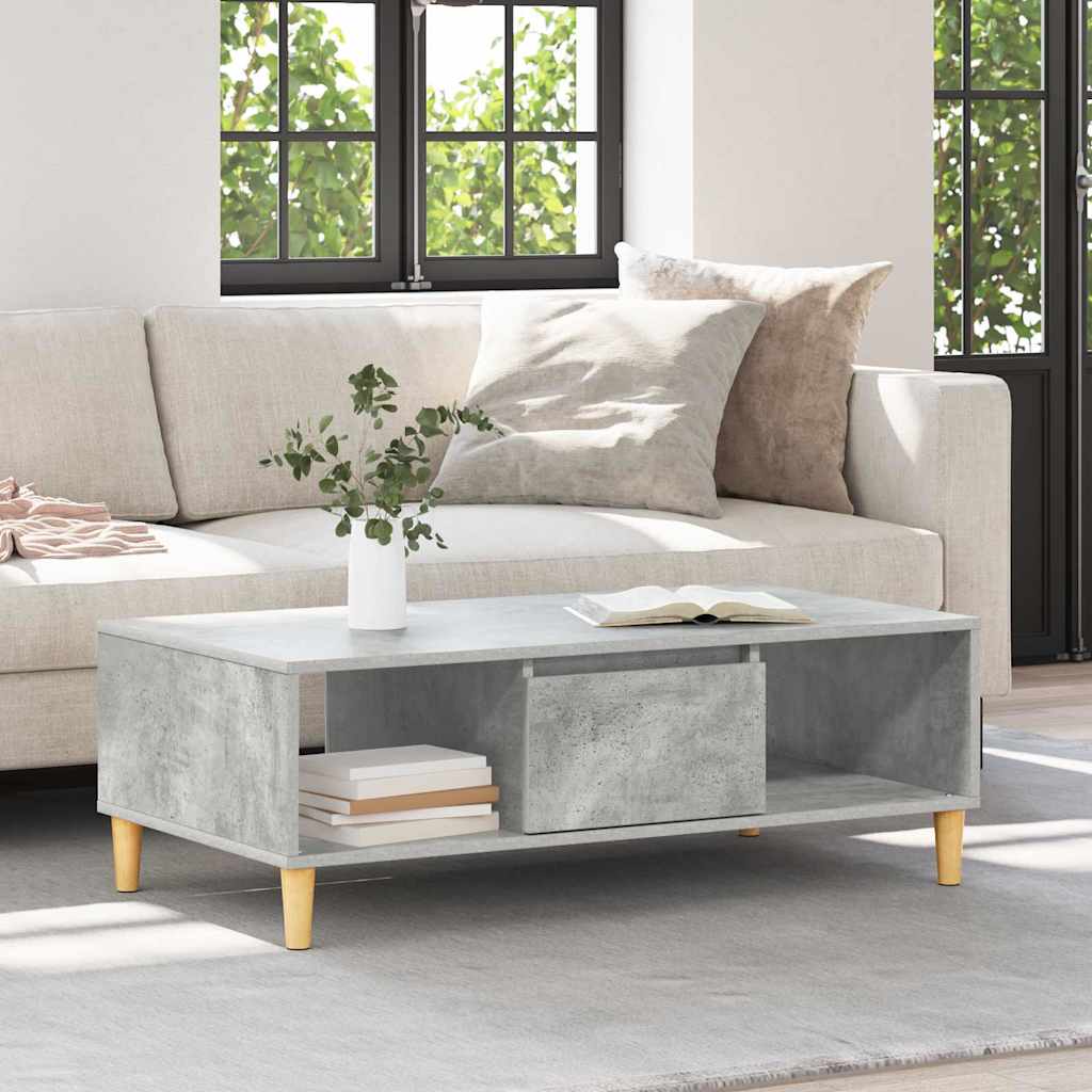 vidaXL Couchtisch Beton Grau 102 x 55 x 35 cm Holzwerkstoff