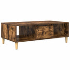 vidaXL Couchtisch Geräucherte Eiche 102 x 55 x 35 cm Holzwerkstoff