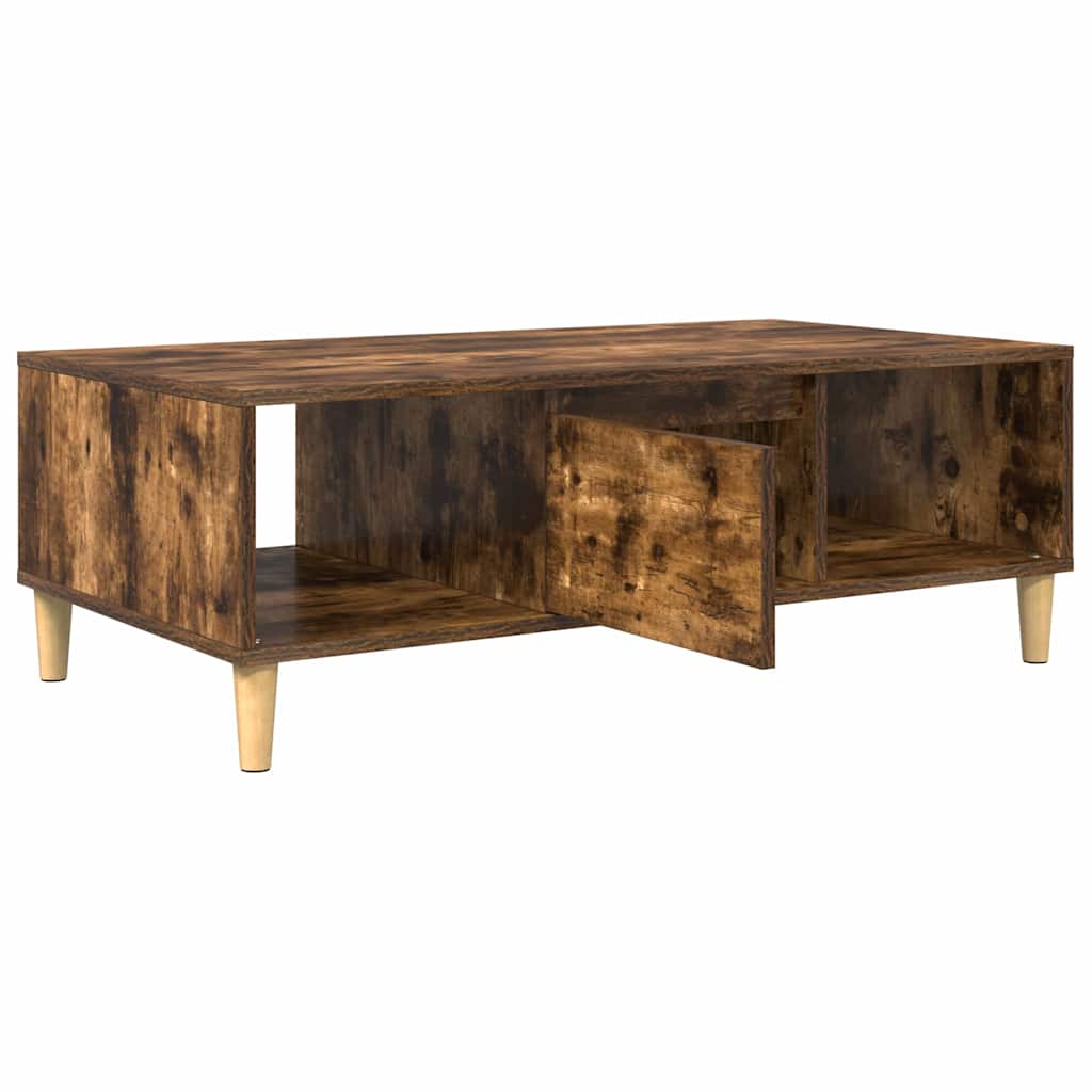 vidaXL Couchtisch Geräucherte Eiche 102 x 55 x 35 cm Holzwerkstoff