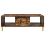 vidaXL Couchtisch Geräucherte Eiche 102 x 55 x 35 cm Holzwerkstoff
