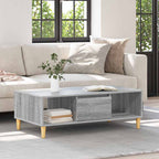vidaXL Couchtisch Graues Sonoma 102 x 55 x 35 cm Holzwerkstoff