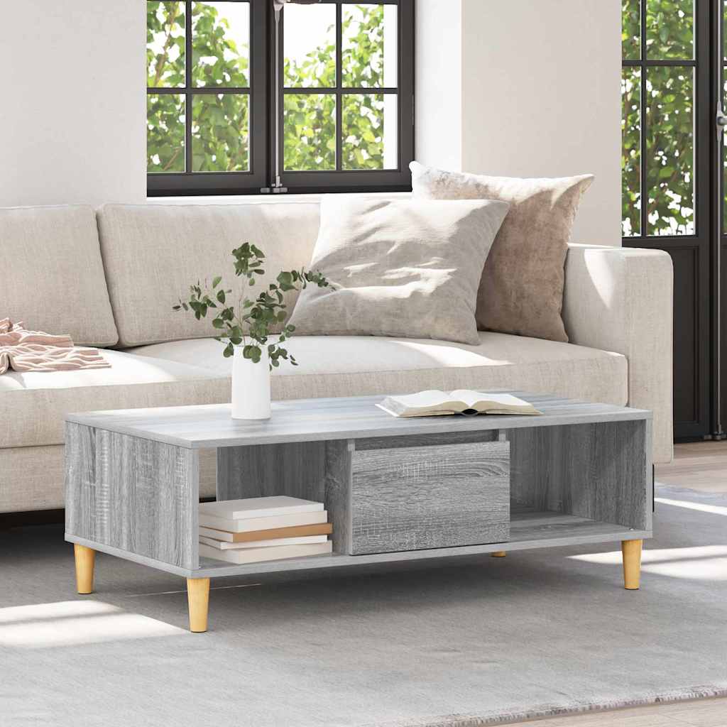 vidaXL Couchtisch Graues Sonoma 102 x 55 x 35 cm Holzwerkstoff