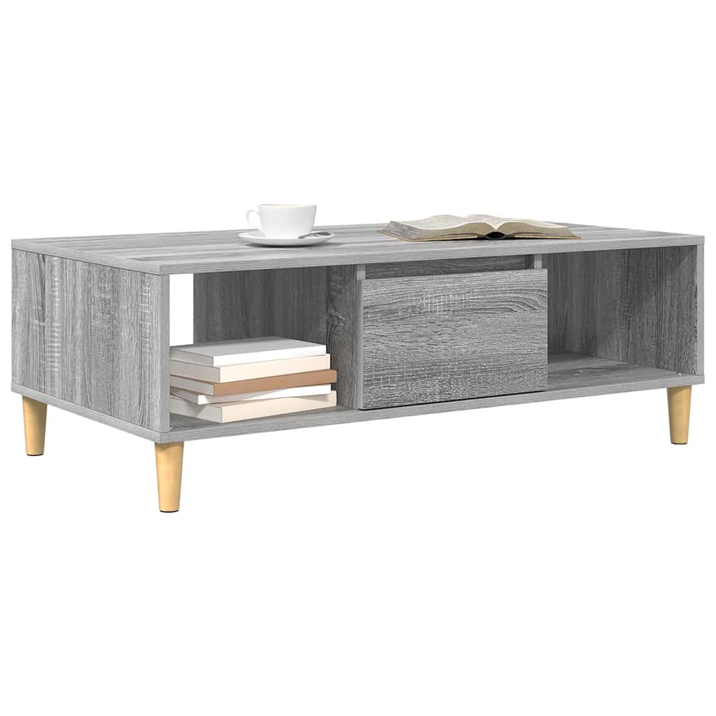 vidaXL Couchtisch Graues Sonoma 102 x 55 x 35 cm Holzwerkstoff