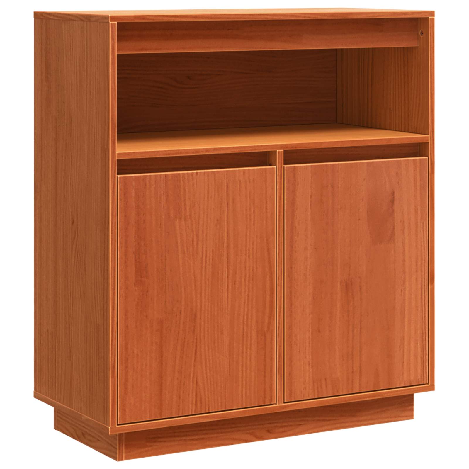 vidaXL Sideboard Wachsbraun 70 x 34 x 80 cm Massives Kiefernholz