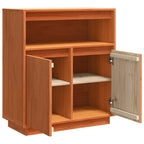 vidaXL Sideboard Wachsbraun 70 x 34 x 80 cm Massives Kiefernholz
