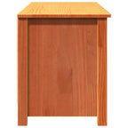 vidaXL Sitzbank mit Stauraum mit Regal Wachsbraun 110 x 38 x 45,5 cm