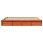 vidaXL Bettrahmen Wachsbraun 200 x 200 cm Massives Kiefernholz