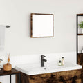 vidaXL LED-Badezimmerspiegel Geräucherte Eiche 40 x 37 x 8.5 cm