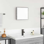 vidaXL LED-Badezimmerspiegel Graues Sonoma 40 x 37 x 8.5 cm