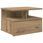 vidaXL Schwebender Nachttisch Artisan-Eiche 40 x 31 x 28 cm
