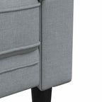 vidaXL Wohnzimmer Couch 2 pcs Hellgrau 201,5 x 74,5 x 74,5 cm Stoff