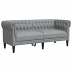 vidaXL Wohnzimmer Couch 3 pcs Hellgrau 201,5 x 74,5 x 74,5 cm Stoff