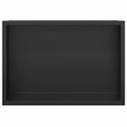 vidaXL Duschnische Schwarz 30 x 20 x 9,5 cm Edelstahl