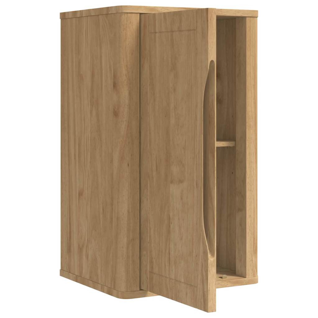 vidaXL Badezimmer-Wandschrank mit Tür FLORO Wachsbraun 35 x 30 x 60 cm