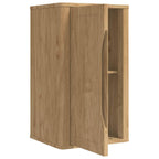 vidaXL Badezimmer-Wandschrank mit Tür FLORO Wachsbraun 35 x 30 x 60 cm