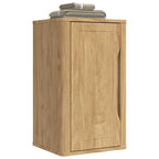 vidaXL Badezimmer-Wandschrank mit Tür FLORO Wachsbraun 35 x 30 x 60 cm