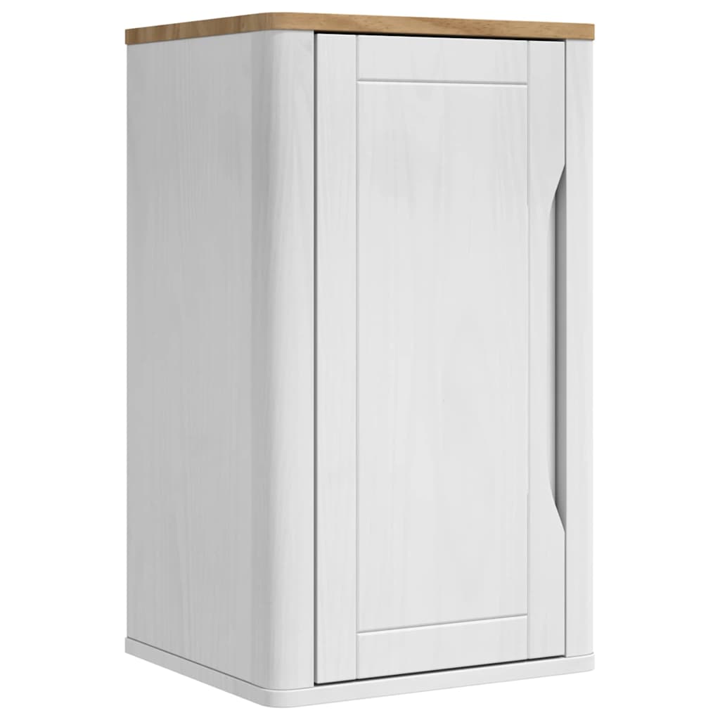 vidaXL Badezimmer-Wandschrank mit Regal FLORO Weiß 35 x 30 x 60 cm