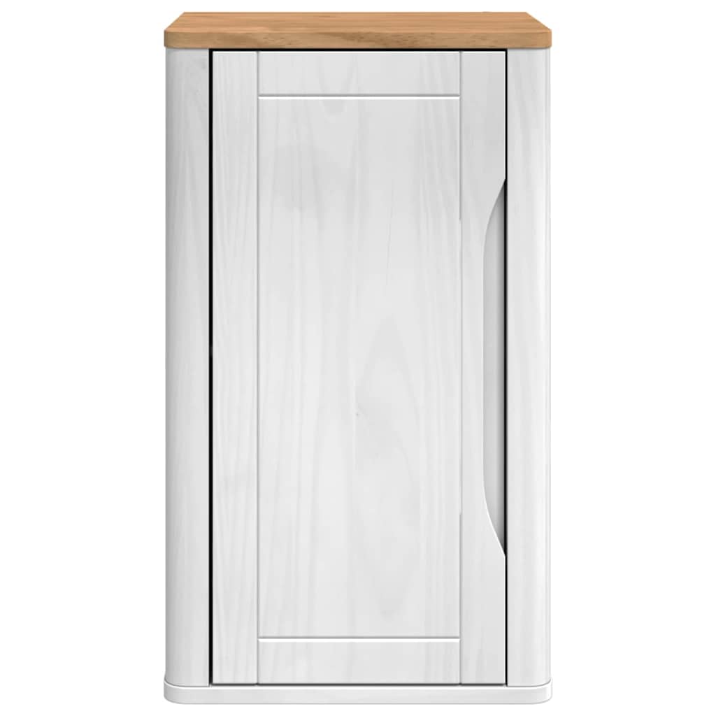 vidaXL Badezimmer-Wandschrank mit Regal FLORO Weiß 35 x 30 x 60 cm