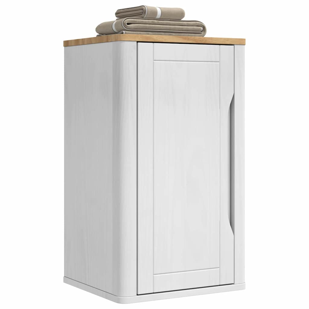 vidaXL Badezimmer-Wandschrank mit Regal FLORO Weiß 35 x 30 x 60 cm