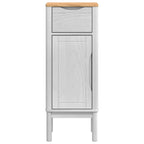vidaXL Badezimmerschrank FLORO Weiß 35 x 30 x 90 cm Massivholz Kiefer