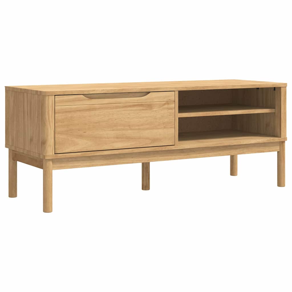 vidaXL Flurbank FLORO Wachsbraun 115 x 40 x 45 cm Massivholz Kiefer