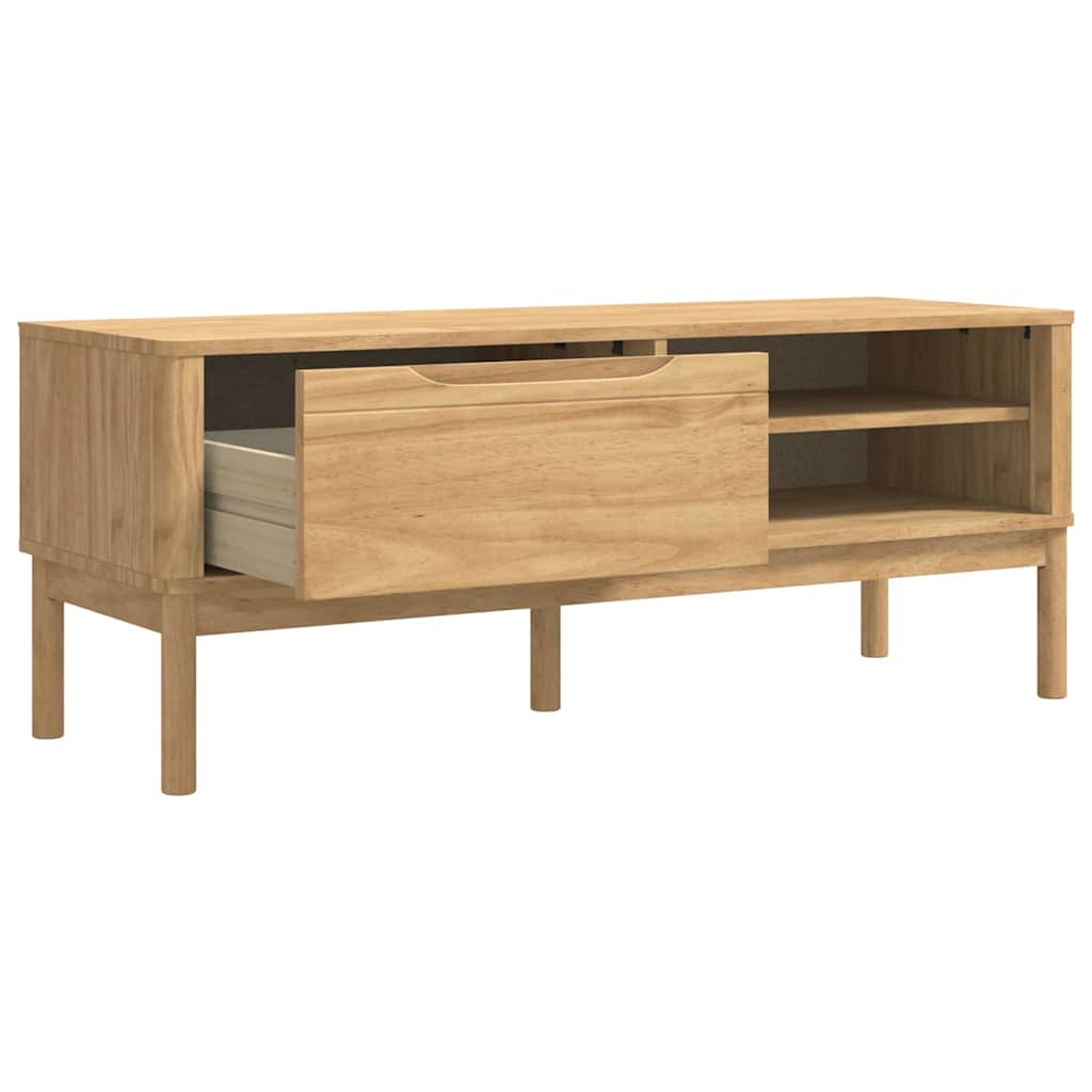 vidaXL Flurbank FLORO Wachsbraun 115 x 40 x 45 cm Massivholz Kiefer