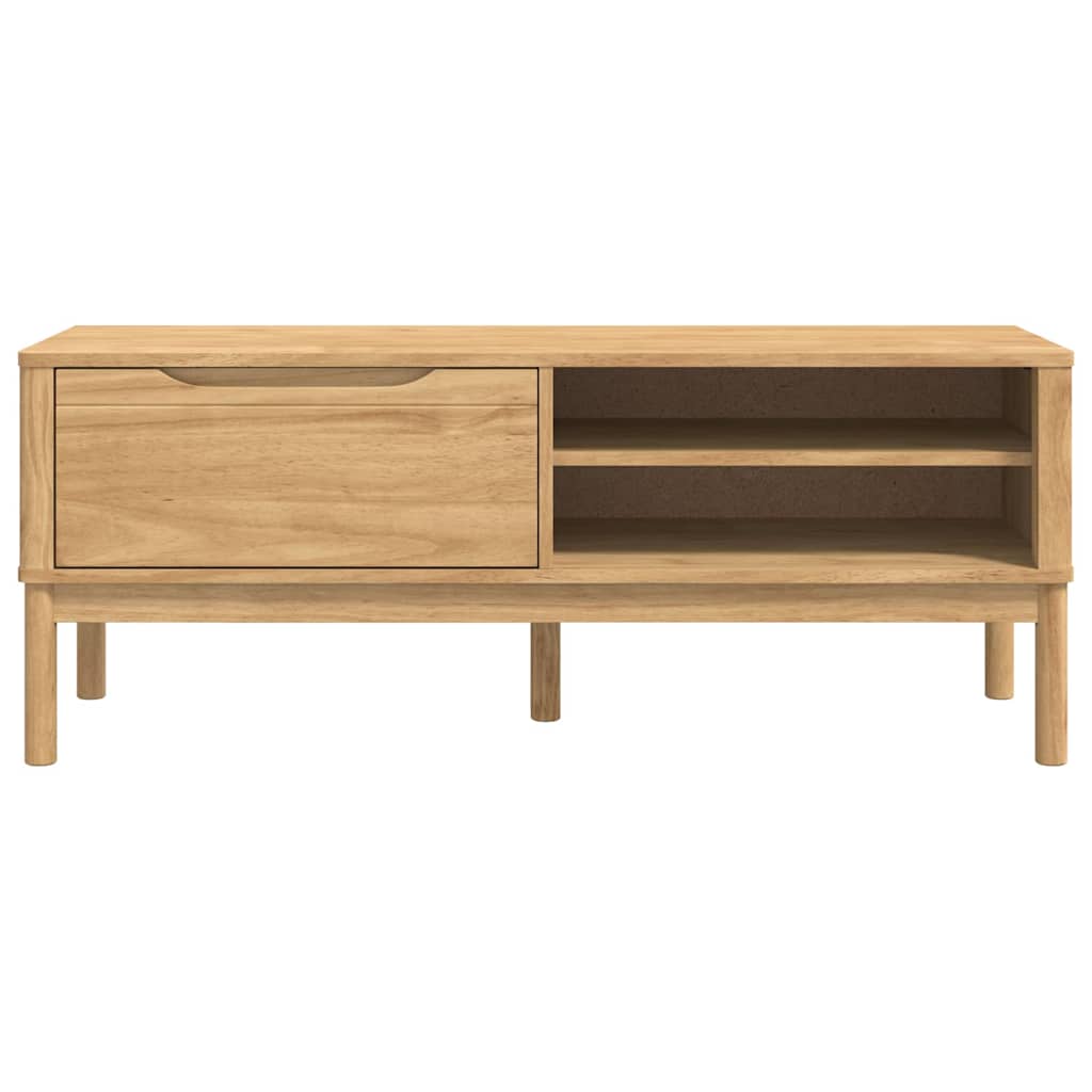vidaXL Flurbank FLORO Wachsbraun 115 x 40 x 45 cm Massivholz Kiefer