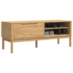 vidaXL Flurbank FLORO Wachsbraun 115 x 40 x 45 cm Massivholz Kiefer