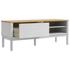 vidaXL Flurbank FLORO Weiß 115 x 40 x 45 cm Massivholz Kiefer
