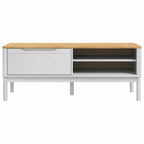 vidaXL Flurbank FLORO Weiß 115 x 40 x 45 cm Massivholz Kiefer