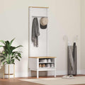 vidaXL Flurschrank FLORO Weiß 50 x 40 x 158 cm Massivholz Kiefer