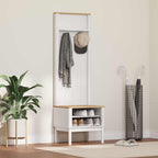 vidaXL Flurschrank FLORO Weiß 50 x 40 x 158 cm Massivholz Kiefer