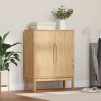 vidaXL Sideboard FLORO Wachsbraun 70 x 30 x 70,5 cm Massivholz Kiefer