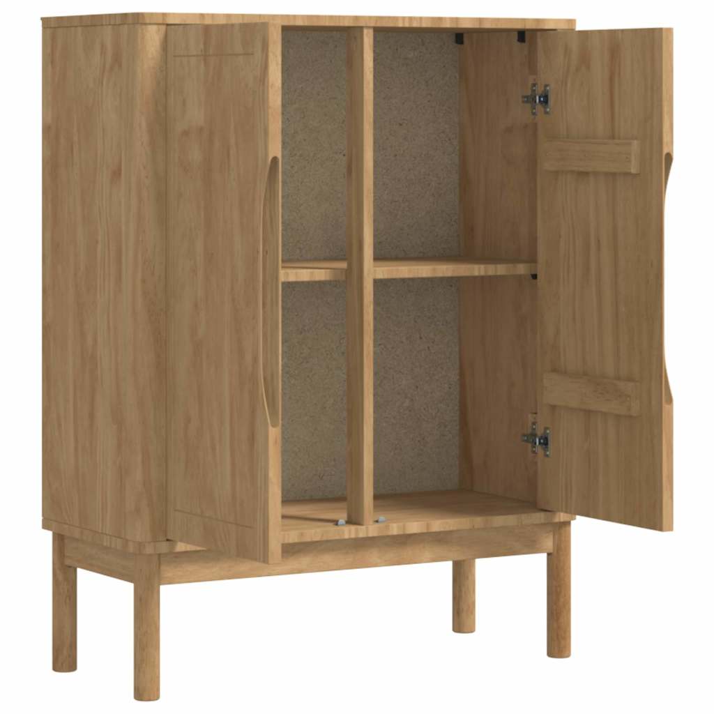 vidaXL Sideboard FLORO Wachsbraun 70 x 30 x 70,5 cm Massivholz Kiefer